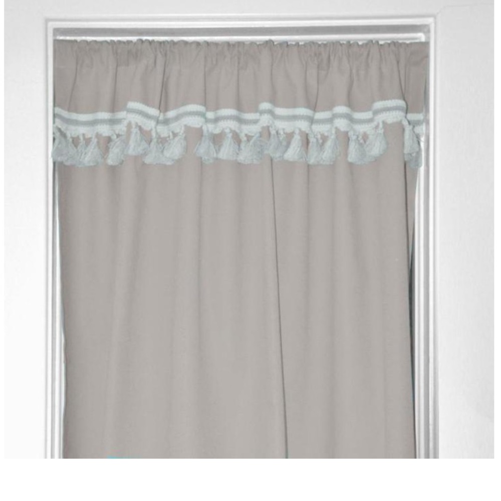 Storm grey privacy curtain
